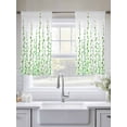 thumbnail image 5 of Green Polka Dots Sheer Curtains 54 Inch Length 2 Panels Set, Watercolor Abstract Art Voile Window Treatment Rod Pocket Short Kitchen Curtains Drapes for Bedroom 52"x54"x2, 5 of 7