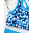 thumbnail image 5 of vastwit Girls 2Pcs Tankini Swim Tops with Bottoms Set Summer Beach Sports Swimsuit Blue 8, 5 of 7