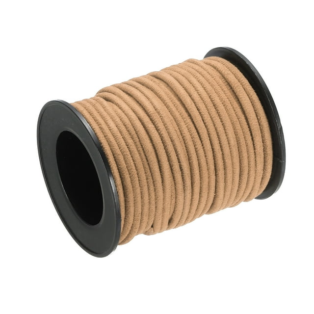 Unique Bargains 10,94 Yards Cordon en Daim 3mm pour Bricolage, Kaki 1 Rouleau