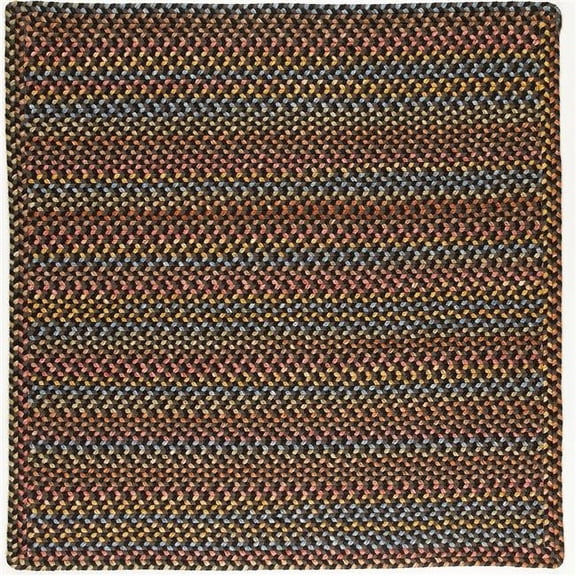 Rhody Rug WO81R120X120B 10 ft. Woodstock Square Rug, Onyx & Multi Color