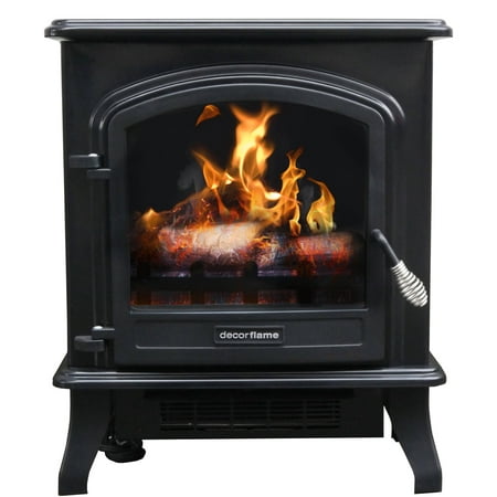 Decor Flame Infrared Stove Heater, QCIH413-GBKP (Best Cheap Wood Stove)