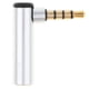 thumbnail image 2 of Ángulo de sonido De 3.5 Mm Y 4 piezas, , Enchufe A Enchufe, Enchufe Adaptador Plata Hugo Conector jack de audio, 2 of 6