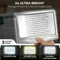 thumbnail image 5 of MAGNIPROS Large LED Page Magnifier with Anti-Glare Lens & 3 Color Light Modes – Ideal for Reading Small Print, Books, Magazines & Newspapers, 5 of 10
