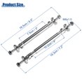 thumbnail image 4 of Unique Bargains 1 Pair 3"-4" Adjustable Aluminum Alloy 75mm Front Bumper Lip Splitter Diffuser Strut Rod Silver Tone, 4 of 6
