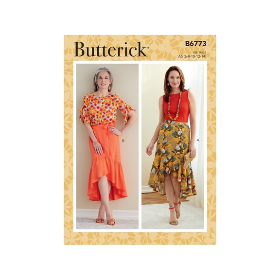 Butterick Sewing Pattern 6773 - Misses' Skirt, Size: A5 (6-8-10-12-14)