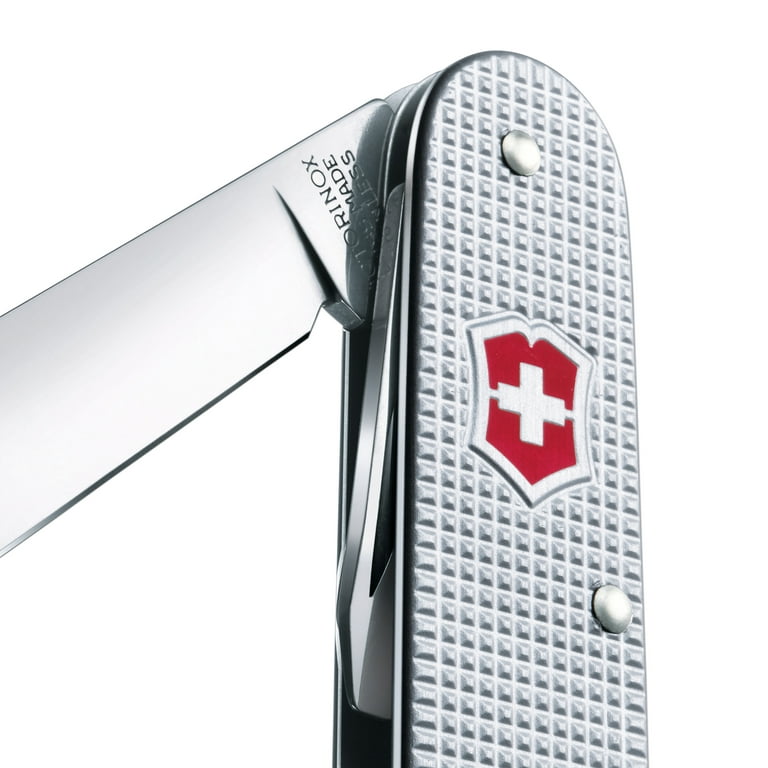  Victorinox Swiss Army Cadet Pocket Knife, Silver Alox, 84mm :  Tools & Home Improvement