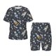 thumbnail image 1 of Fotbe Space Cars Pijama Estampada de 2 Piezas para Niños – Ropa de Dormir de Manga Corta Cómoda para Niños y Niñas, Camiseta y Shorts de Algodón-Medium, 1 of 6