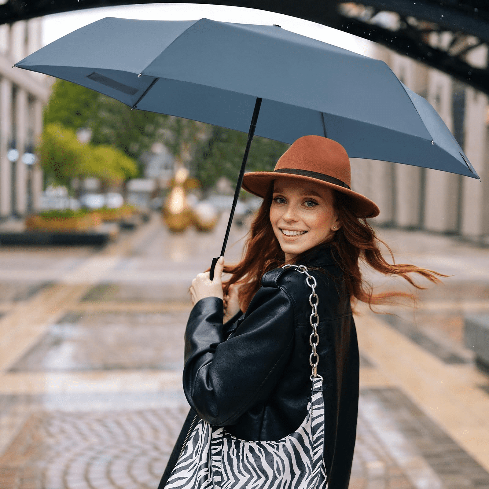 G4Free Travel Umbrella Ultralight UPF 50+ UV Protection Compact Umbrella Super Slim Small Mini Automatic Open and Close