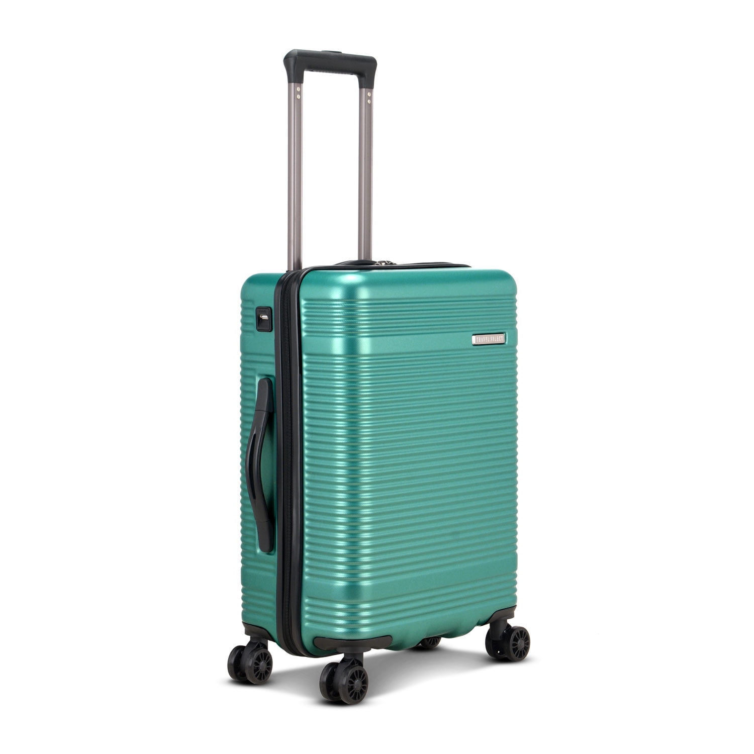Travel Select Jaylen Hardside Spinner Luggage Set w/ USB Port, Teal, 3-Piece (22/26/30)