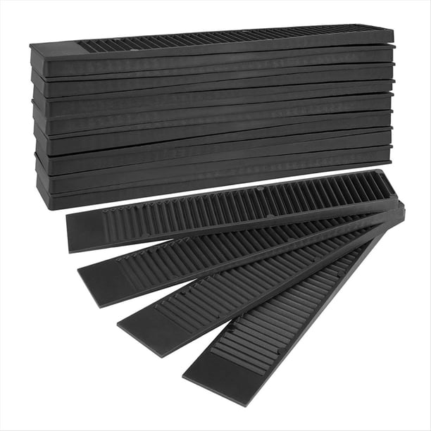 20 Cuñas Niveladoras y de Material Compuesto, Cuñas de Plástico para Muebles, Electrodomésticos, Niveladores de Muebles y Cuñas para Puertas.