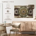 thumbnail image 5 of Elephant Stock Vintage Mandalas Wall Art - Horizontal Canvas Wall Art - Living Room Wall Decor - Decor Elements Canvas - Brown And Gray Decor - 12" x 8", 5 of 8