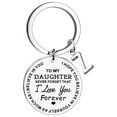 thumbnail image 1 of DPTALR DIY To My Daughter Stainless Steel Last Name 26 Letter Keychain 2.5cm, 1 of 4