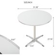 thumbnail image 3 of Modern Round Dining Table for Small Spaces, Minimalist Kitchen and Living Room Table, Compact Circular Table for Family Meals, Tea Time or Workspace, 3 of 8
