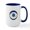 White/Navy Inside, variant on CafePress - Blue Evil Eye With Gold Accents Mugs - 15 oz Ceramic Large White Novelty Mug