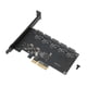 thumbnail image 2 of Tarjeta De Expansión PCIE, Amplia Aplicabilidad PCIE A 5 Tarjetas De Expansión SATA Para PC De Escritorio ANGGREK Otros, 2 of 8