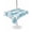 Aqua, White, Cyan, variant on Outdoor Tablecloth with Umbrella Hole for Patio/Picnic/Party/Camping, Aqua Blue Palm Tree Waterproof Table Cloth Rectangle Table Cover Washable, Coastal Trees Summer Tropical Botanical (52"x 70")