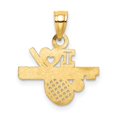 thumbnail image 3 of 14k Yellow Gold Solid I HEART TENNIS Pendant, 3 of 4