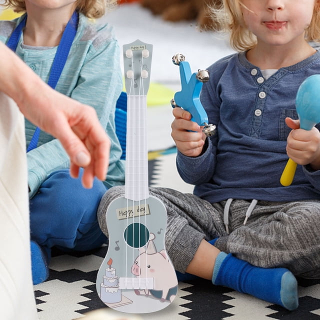 Lindo Juguete de Guitarra, Cuerdas Suaves e Instrumento Musical de Sonido Claro Para Niños