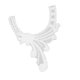 thumbnail image 2 of 1 Pieza Apliques de Encaje Accesorios Artesanía Manualidad Hogar Arte Decoración Bricolaje Coser Ribetes Ropa Duradero Ajustable Blanco Hugo Applique del cordón, 2 of 9