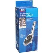 Carex Urethane Walker Wheels 5" with Leg Extension, for Walking, 300 lb Weight Capacity, 1 Pair