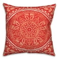 thumbnail image 2 of Creative Products Large Red and White Folk Pattern 20x20 Indoor / Outdoor Pillow, 2 of 3