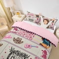 thumbnail image 3 of jejeloiu Cowgirl Patchwork Western Twin Bedding Kids,Pink Cow Print Duvet Cover Set,Reversible,2-Piece(No Comforter), 3 of 6