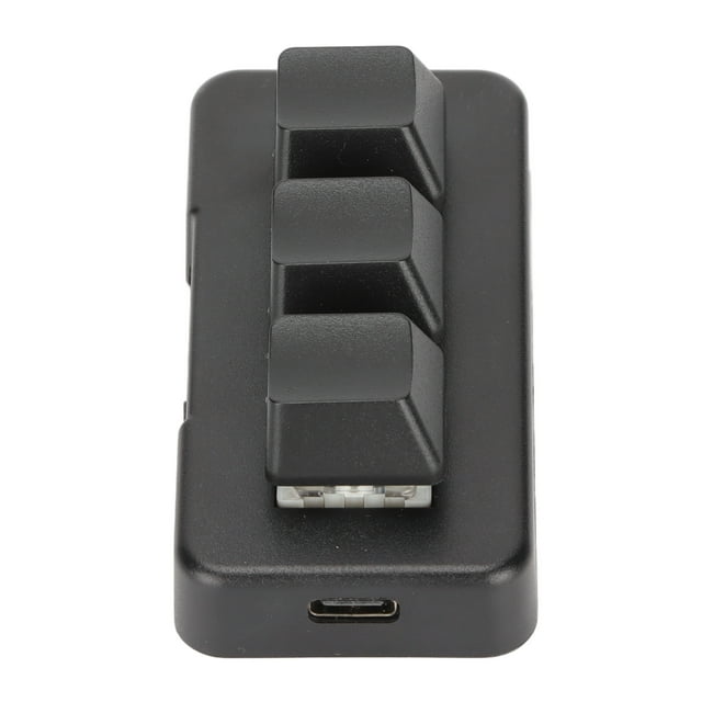 Yctze Clavier Rétroéclairé RVB à 3 Touches avec Conception Programmable, Interface USB, Conception Ergonomique pour Ordinateur Universel
