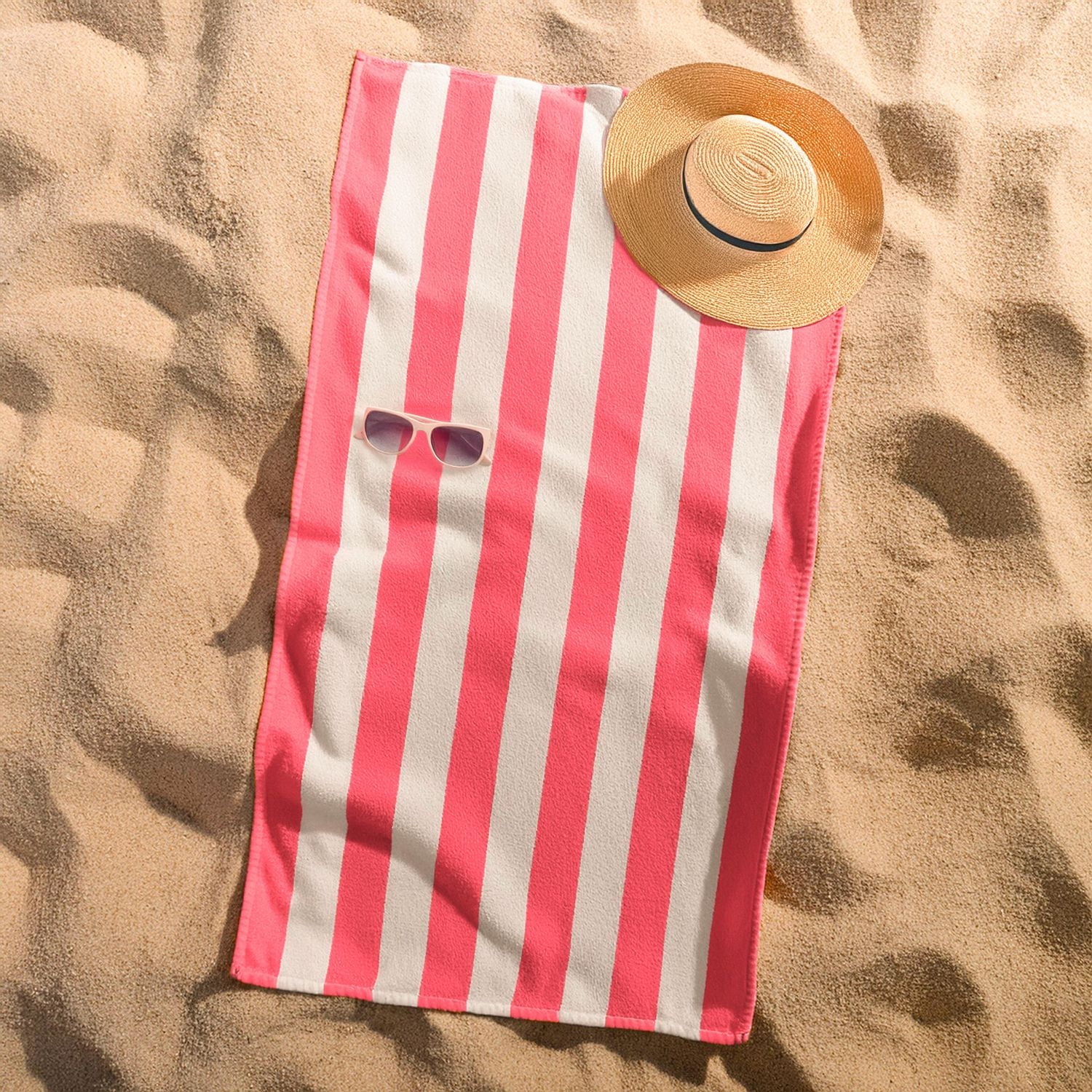 Serviette de plage à rayures Cabana Mainstays