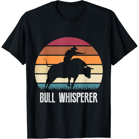men and women can wear,Vintage Bull Whisperer, Funny Bull Riders Costume Bull Rider T-Shirt