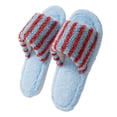 thumbnail image 4 of Bixock Slippers for Womens Indoor House Cotton Shoes Multi Size Fluzzy Fleece Lined Slide Warm Comfortable Non-Sliped Women Shoes, 4 of 6