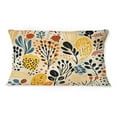 thumbnail image 3 of Designart "Boho Botanical Serenity in Beige and Yellow" Animal Print Printed Throw Pillow, 3 of 5