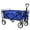 Blue, variant on Wubio Collapsible Wagon,Portable Folding Wagon Garden Cart Outdoor Utility Grocery Wagon for Shopping, Beach, Camping, Sports, Picnic (Grey)