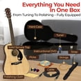 thumbnail image 3 of Fender CD-60SCE Solid Top Dreadnought Acoustic-Electric Guitar - Natural w/ Hard Case, 3 of 9