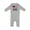 AC-Heather Grey, variant on My Uncle is My Hero Military Nephew Baby Romper Coveralls