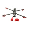 thumbnail image 3 of Marco de dron, marco de cuadricóptero de brazo, accesorios de juguete volador para FPV de 7" con rojo, 3 of 9