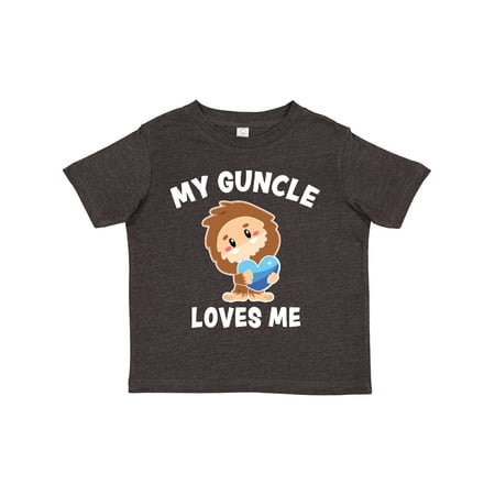 

Inktastic Cute Bigfoot My Guncle Loves Me Gift Toddler Boy Girl T-Shirt