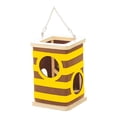 thumbnail image 3 of Casita colgante para pájaros, nido, columpio, juguete, soporte de madera, percha, refugio para loros, periquitos, petirrojos, colibríes y reyezuelos., 3 of 9