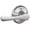 Polished Chrome, variant on Avila Lever Non-Turning Lock, Aged Bronze (F170 VLA 716)