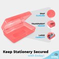 thumbnail image 5 of Enday Glitter Pencil Case Box for Kids with Snap Closure Lid School Supplies Storage Red Small Pack of 24, 5 of 7