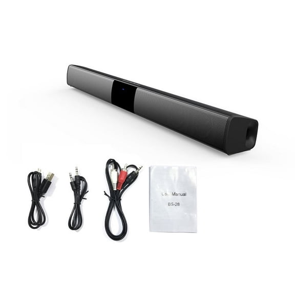 20W 4 Speakers Soundbar Home Theater Surrounding 3D Sound Wireless Speaker With RCA/ AUX/ USB Cable High Sound Performance