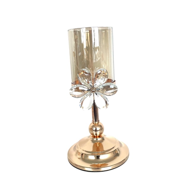 Candelabro práctico, elegante y delicado para escritorio, sala de bodas 12 cm x 26 cm