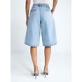 thumbnail image 3 of Devil Wears Prada Scoop Collection Women's and Women's Plus Denim Pleated Culottes, Sizes 0-26W, 3 of 5