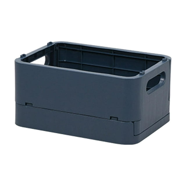 Caja De Almacenamiento Apilable Para Artículos Diversos, Juguete De Utilidad Para Baño, Cocina, Aula, Azul Oscuro Sunnimix Cesta de almacenamiento