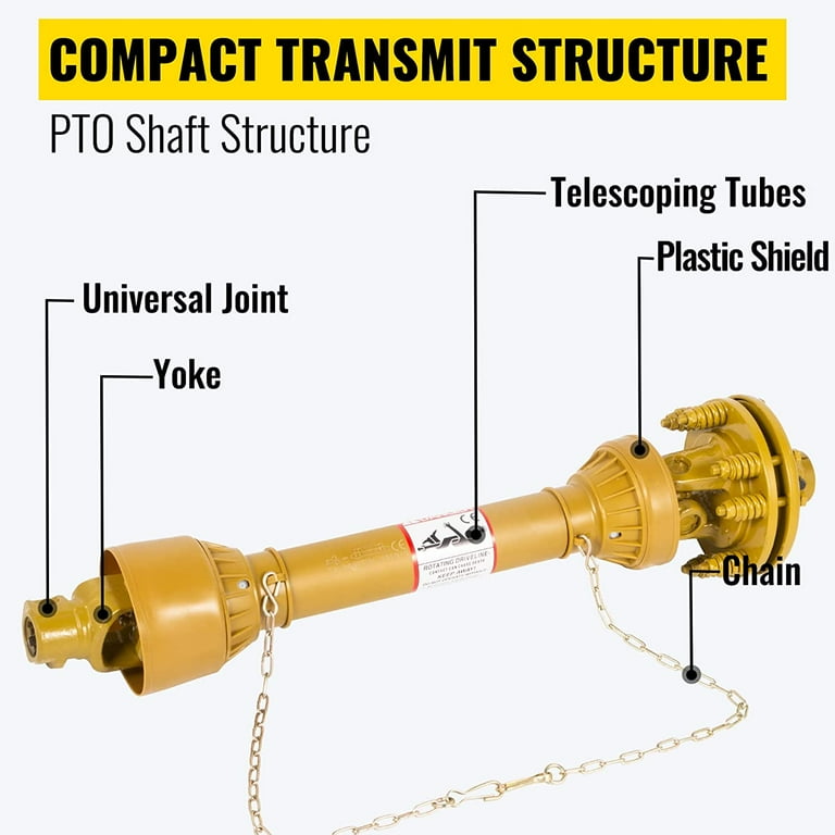 Pto drive shaft on sale universal joint