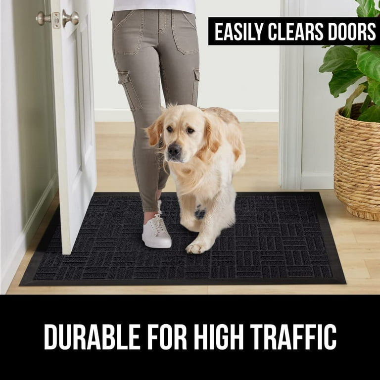 Gorilla Grip 100% Waterproof All Weather Hello Doormat, Dirt Grabber Mesh  Door Mat, Stain and Fade Resistant Low Profile Entryway Mats for Home