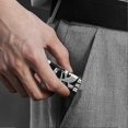 thumbnail image 3 of Folding Beard Comb Premium Stainless Steel Pocket Comb for Home Travel, 3 of 5