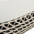 thumbnail image 4 of Willow 2pc Upholstered Woven Patio Armchair Set with Ottoman, Wheat Beige Axroma Olefin, 4 of 7