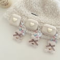 thumbnail image 5 of For AirPods Pro 2 Gen/1/2/Pro/3rd Gen 2021 Shockproof White heart case+plush bear pendant Case Cover, 5 of 5