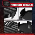 thumbnail image 3 of InTimesAuto 55MM 2.15 Inch Wheel Center Caps for Ford 6M211003AA Rim Wheel Center Hub Caps, Pack of 4 Gloss Black with American Flag, 3 of 7