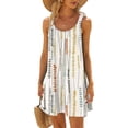 thumbnail image 5 of Birdeem Robes de Plage pour Femmes Aguichant Hawaïennes Imprimées Tropicales Sans Manches Mini Robe d'Été Ample Confortable Boho, 5 of 5